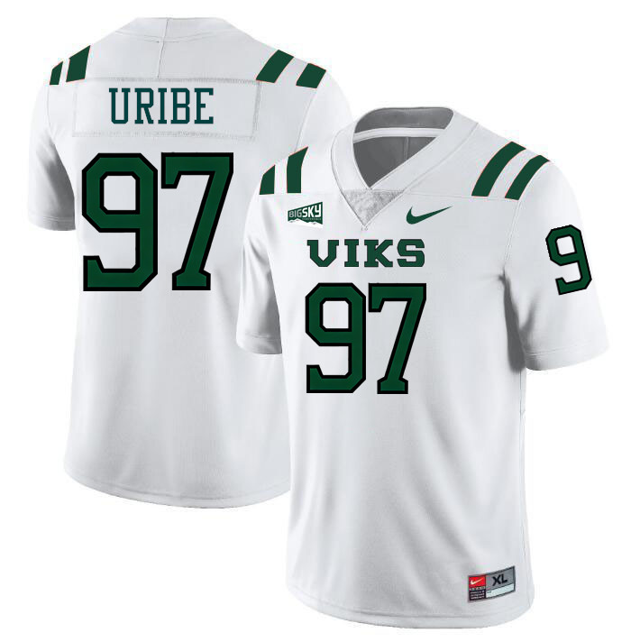 Portland State Vikings #97 Mathias Uribe College Footbaall Jerseys,Uniforms Stitched-White